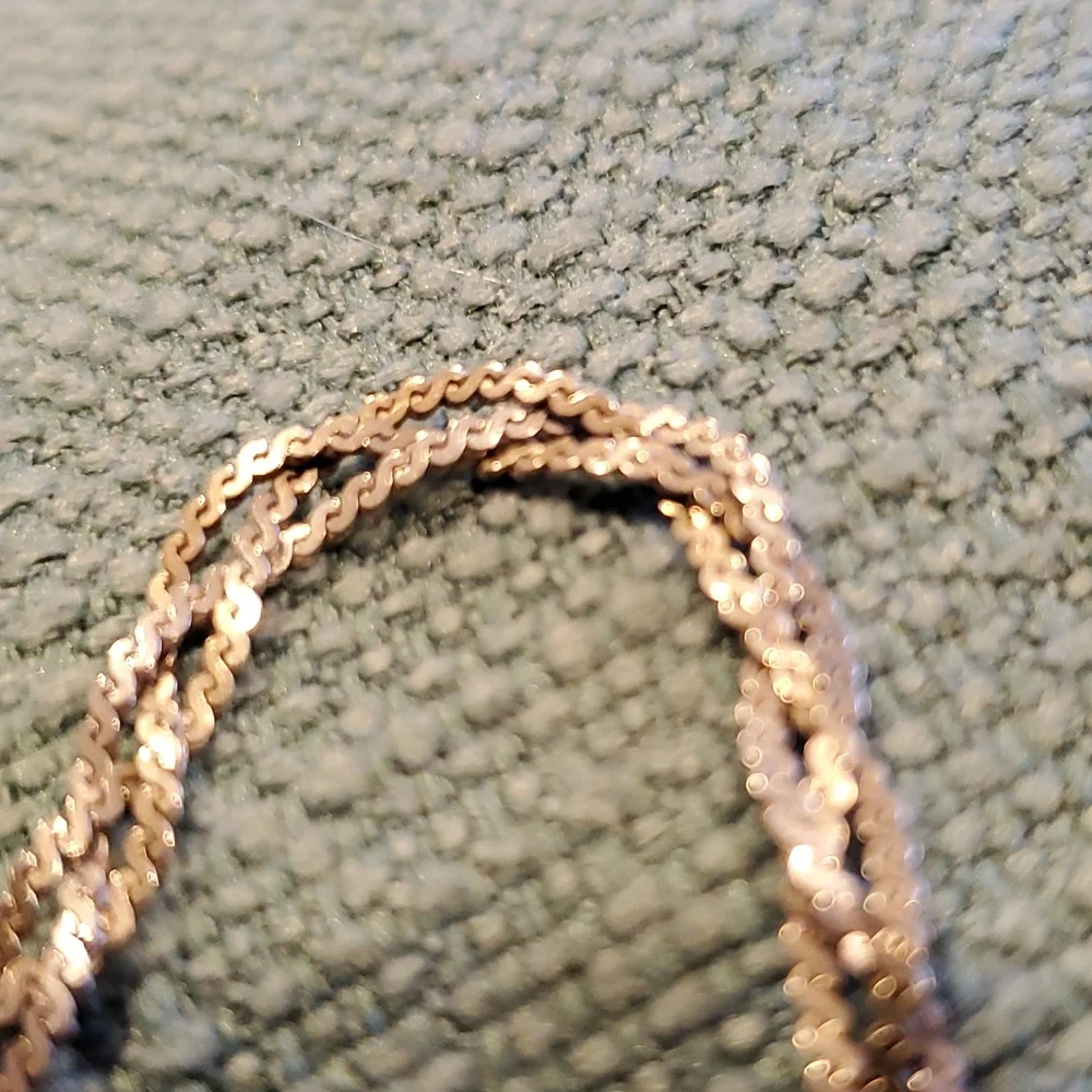 VINTAGE STERLING SILVER Bracelet, Italy, 7